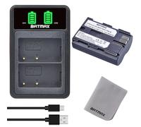 Batmax BP-511 BP-511A Batería y cargador dual LED USB para Canon EOS 5D 10D 20D 30D 40D 50D 300D D30 D60 PowerShot G6 G5 G3 G2 G1 FV2 FV10 FV20 FV30 FV40 FV55 0