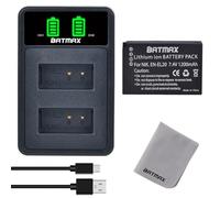 Batmax EN-EL20 - Batería y cargador para Nikon EN-EL20, Nikon EN-EL20a, Nikon Coolpix P1000, Nikon 1 J1, Nikon 1 J1/1 J2/1 J3/1 S1/1 V3, Blackmagic Pocket Cinema Camera