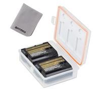 Batmax Paquete de 2 baterías EN-EL15 EN-EL15C EN-EL15A con funda de almacenamiento de batería compatible con Nikon Z5, Z6, Z7, Z7II, 1 V1, D800, D810, D850, D7500, D7200, D7100, D7000, D600 D500