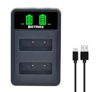 Batmax Rapid PS-BLS5 LCD Dual USB Cargador de batería para Olympus PS-BLS1 BLS-5 BLS50 E-400 E-420 E-450 E-600 E-620 E-P1 E-P2 E-P3 EVOLT E-410 E-M10E-PL2 E-PL3 E-PL5 E-PL66 E-PL7 E-PL8 E-PM1
