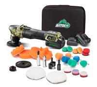 BATOCA S4 Mini Pulidora de Cochea Profesional para Detalles,Motor Brushless,DA/RO Rotorbital,25mm/75mm Pad de Pulido Set,Pulidor a Batería 12V 2.5Ah,2000-5500rpm,Máquina Pulir Abrillantador Lustrador