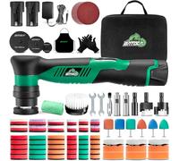 BATOCA S5 Mini Pulidora Coche Inalambrica Pulidora Orbital Rotativa Para el Pulido de Detalles de Automóviles con Almohadillas de Pulido de 25/50/75mm Perfecta para Detailing Coche Kit Batería de 12V