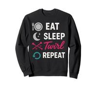 Baton Twirler Majorette Captain Squad Club Competición Sudadera