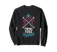 Baton Twirler Majorette Captain Squad Club Competición Sudadera