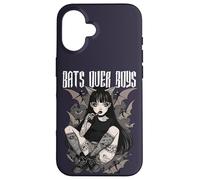 Bats Over Boys Cita Oscuro Estética Espeluznante Gótico Anime Chica Carcasa para iPhone 16