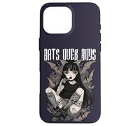 Bats Over Boys Cita Oscuro Estética Espeluznante Gótico Anime Chica Carcasa para iPhone 16 Pro MAX