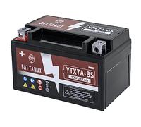 Battanux YTX7A-BS Batería y Batería para Motocicletas, sellada SLA/AGM 12V7Ah Batería para ATV/UTV/Motonieve/Motocicleta sin mantenimiento y sin necesidad de herramientas para la instalación