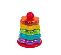 Battat - Anillos apilables - Juguete apilable para bebés - 5 Anillos Arco Iris - Juguete de desarrollo para bebés, niños pequeños y niños - 1 año +
