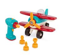 Battat - Juguete de construcción - Montaje de avión DIY con destornillador inalámbrico funcional - Juguete educativo para niños a partir de 3 años (25 piezas)