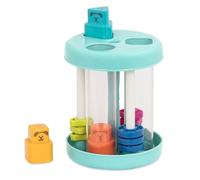 Battat - Clasificador de Formas - Juguete de clasificación Colorido - 3 Formas y Sonidos - Juguete Educativo y de Desarrollo para niños pequeños - 18 Meses + - Shapes and Sound Sorter