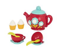 B.- Battat Juego de simulación - Tetera Cantante niños pequeños - Tazas y platillos de té de Juguete - 3 años + - Musical Tea Set, Multicolor (Branford Ltd. BT2586Z)