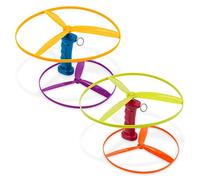 Battat Skyrocopter - Juguete Volador con 2 lanzadores y 4 Discos para niños de 3 años y más (6 Unidades), Multicolor, 10