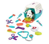 Battat - Juguete para Simular ser un Veterinario - Juego para el Cuidado del Perro - Peluche y transportín - Set de Veterinario para niños - 2 años +