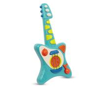 Battat Lil' Rockers guitarra infantil, instrumento con canciones, guitarra acústica y guitarra eléctrica - juguete para niños a partir de 2 años, azul