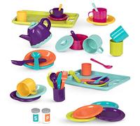 Dinner Party & Tea Party SetDiversión culinaria: Organiza un banquete imaginario para amigos y familiares con este colorido y completo juego de té y cena para cuatro.