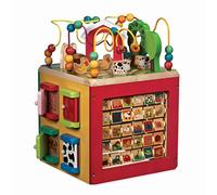 Battat-Tiere Cubo madera-Descubre los animales de la granja Centro de actividades para niños de 1 año o más, individual, color surtido, 13.4 x 11.81 x 17.72 inches (Branford Ltd. BT4599C1Z)