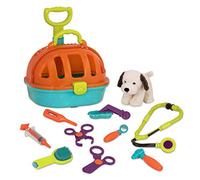 Battat - Transportín Veterinario Pup & Go - Transportín rodante para Mascotas - Juguete de Peluche para Perro - Hospital de Animales Playset - 2 años +