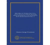Batter tables, for 192 batters from 1/16-in, 1/18-in, 3/16-in, to 12 inches per foot, giving altitude and hypothenuse in feet and decimals of feet for any base measured in feet, inches and sixteenths