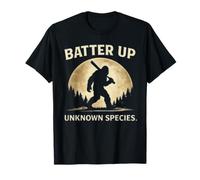 Batter Up Unknown Species Bigfoot Baseball Diseño Gráfico Camiseta