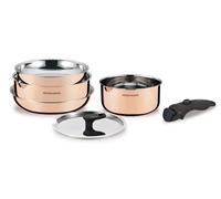 Batterie de cuisine 6 pieces - ARTHUR MARTIN - AM516GT - 3 couches triple action - Tous feux dont induction