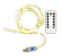 Batteriebetriebene LED-Lichterkette für Weihnachten - Funkelnde Lichterkette für die Heimdekoration | Für drinnen und draußen geeignet: Bäume, Zäune, Geländer, Terrasse, Garten, Einfahrt, Hau