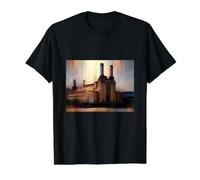 Battersea South London Tees Centrales eléctricas Camiseta gráfica económica, Hombre, Negro, M