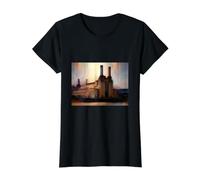 Battersea South London Tees Centrales eléctricas Camiseta gráfica económica, Mujer, Negro, M