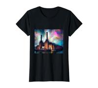 Battersea South London Tees Centrales eléctricas Camiseta gráfica económica, Mujer, Negro, XS