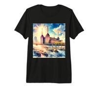 Battersea South London Tees - Estación de energía icónica de Londres Camiseta Premium