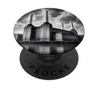 Battersea South London Tees - Estación de energía icónica de Londres PopSockets PopGrip Adhesivo