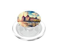 Battersea South London Tees - Estación de energía icónica de Londres PopSockets PopGrip para MagSafe