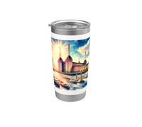 Battersea South London Tees - Estación de energía icónica de Londres Vaso térmico de acero inoxidable de doble pared