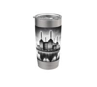 Battersea South London Tees - Estación de energía icónica de Londres Vaso térmico de acero inoxidable de doble pared
