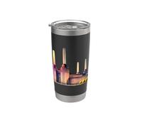 Battersea South London Tees - Estación de energía icónica de Londres Vaso térmico de acero inoxidable de doble pared