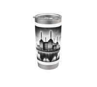 Battersea South London Tees - Estación de energía icónica de Londres Vaso térmico de acero inoxidable de doble pared