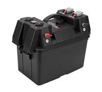 Battery Boxe Caja de Batería Inteligente Centro de Alimentación con Batería Conector Rápido Voltímetro de Alimentación USB Dual Multifuncional Portátil para RV SUV ATV