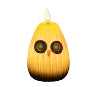 Battery Candles, Owl Shape, Flameless Candle Warm Glow Safe Decor Ambient Lighting Home Accent, Desk Accessories for Living Room Reading Corner Kitchen Wedding Outdoor Restaurant 2.83x2.83x3.82inches