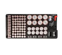 Battery Case Organizer, Loss-Proof 116-Grid Organizer - Portable Battery Storage Box,for D C AA AAA 9V Celda Household Electrical Outdoor Workplace Desktop