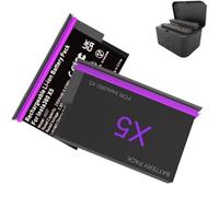Battery Charger Set for Insta360 X5,Fast Charger/Battery Set for Insta360 X5,Portable Dual Channel Battery Charging Case, Charge at The Same Time (2D)