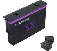 Battery Charger Set for Insta360 X5,Fast Charger/Battery Set for Insta360 X5,Portable Dual Channel Battery Charging Case, Charge at The Same Time (1D)