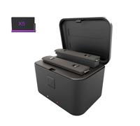 Battery Charger Set For Insta360 X5, For Insta 360 X5 Battery, Can Save 2 Batteries and Charge At The Same Time, Portable Dual Channel Batterys Charging Case (Charging Compartment+Battery)