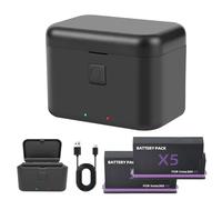 Battery Charger Set for Insta360 X5, for Insta360 X5 Accessories, 2850mAh, Charger Can Save 2 Batteries & Charge at The Same Time (Charging Box*1+Battery*2)