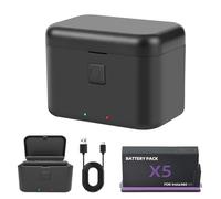 Battery Charger Set for Insta360 X5, for Insta360 X5 Accessories, 2850mAh, Charger Can Save 2 Batteries & Charge at The Same Time (Charging Box*1+Battery*1)