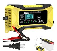 Battery Chargers Automobile - 12 Volt LCD Display Temperature Compensation | Smart 12V Car Battery Charger Jump Starter 13.8x7.7x5.5cm For Car Truck Motorcycle RV Boat Golf Cart Scooter Lawn Mower