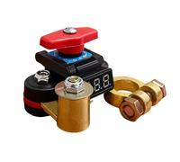 Battery Cut Off Button - Brass & ABS 12V/24V Heavy Duty Isolator | 300A Power Shut Off Device for Truck, RV, Marine, ATV, and Vehicle Electrical Circuit