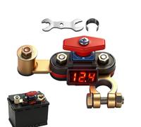 Battery Disconnect Button 12v/24v Power Breaker with LED Voltage