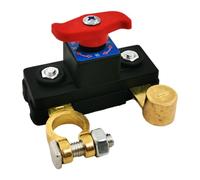 Battery Disconnect Switch | 12V 24V Quick Cut-Off Control | Anti-Leakage Safety Device For Parking Or Travel; Heavy-Duty Power Isolator Used On Cars, RVs, Marine Craft, And Vehicles