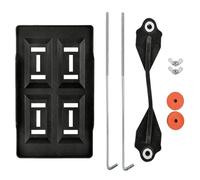 Battery Mount Tray, Adjustable Hold Bracket, Clamping Base Frame, Strong Battery Secure Holder, Universal Vehicle Installation Support for Automotive Truck Trailer RV Boat Marine Use