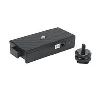 Battery Plate Plastic Camera, Plastic Battery Adapter Plate Battery Power Supply Plate Adapter with 2 DC 7.4V Output for NPF Series Battery