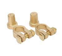 Battery Post Extender, Copper Terminal Adapter, Vehicle System Connector, Resistant Design, Weatherproof Performance, Suv Rv Truck Automotive Use, 2.2x0.85x0.73 Inches 2 Pieces